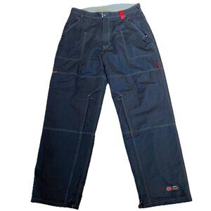 VTG Y2K Half Pipe Cargo Pants Men 34x32 Black Lined Baggy Skate Jesse Pinkman